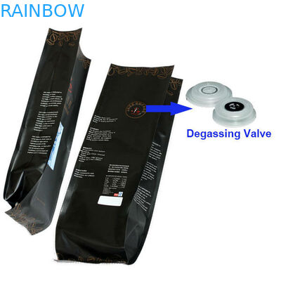 Aluminiumfolie-Beutel, der Seitenkeil-Viererkabel-Dichtungs-Verpackenkaffee-Tasche mit Ventil verpackt