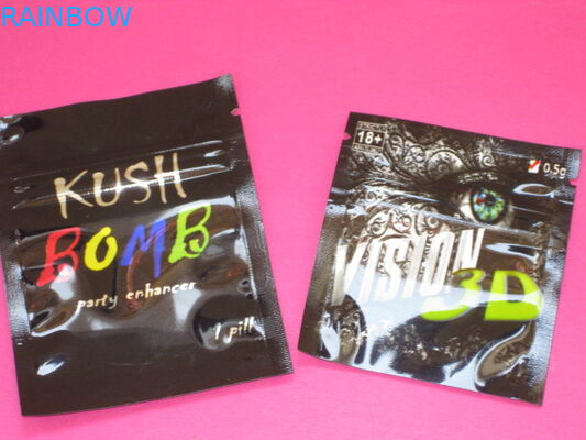 Aufbereitete Folien-Beutel-Verpackenreißverschluss-Zigarren-Beutel-Plastik-Speicher-Taschen