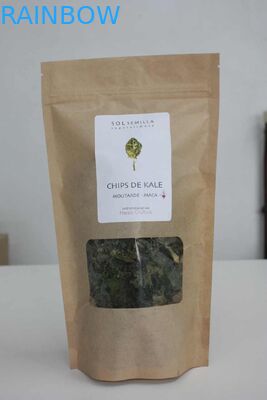 Aluminium lamellierte Plastik-Nahrungsmittelspeicher-Taschen, stehen oben Papiertüten