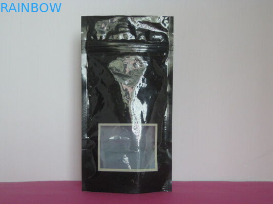 Das recyclebare lamellierte Aluminiumfolie-Beutel-Verpacken steht oben Beutel Matts Plastik mit Fenster