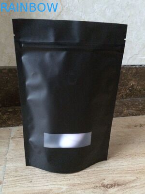 Das recyclebare lamellierte Aluminiumfolie-Beutel-Verpacken steht oben Beutel Matts Plastik mit Fenster