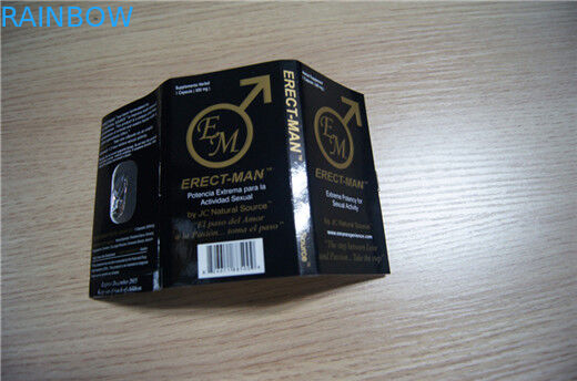 Papierkarte der Sex-Verbesserungs-Pillen-Verpackenschaukarton-und Blasen-Karten-ERECT-MAN
