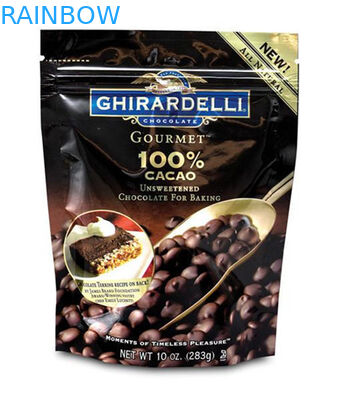 Das Aluminiumfolie-Kaffeebohne-Plastikbeutel-Verpacken steht oben Tasche mit Ventil