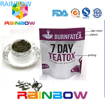 Gusseted Doy-Satz-Kraftpapier-Seitentee-Verpackentaschen-Aluminiumfolie-Plastikbeutel mit Reißverschluss