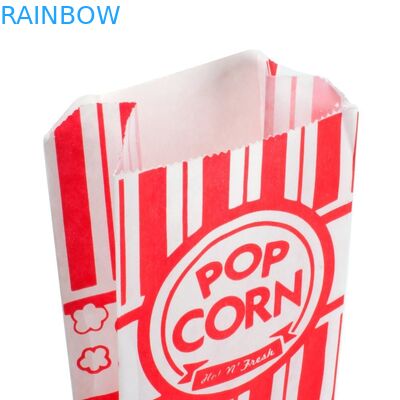 Papiertüten Karnevals-König-Paper Popcorn Bags Customized 1 Unzen-Satz von Rotem und von weißem