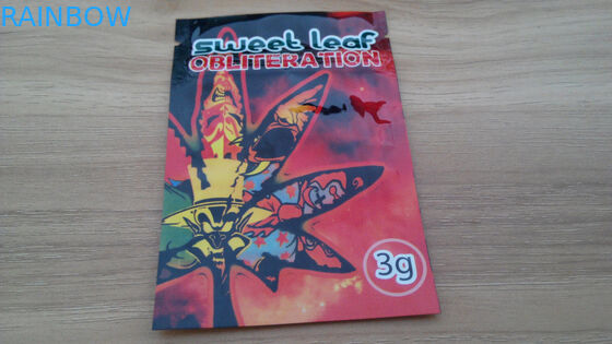 Großbritannien 1g, Kräuterweihrauch-Verpacken des süßen Blatt-3g/Forschungs-chemische Pulver-Taschen mit Reißverschluss