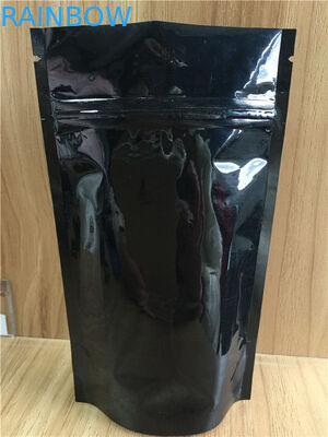 Aluminiumfolie-Unterseiten-Keil sackt Speicherpuffreis-Pulver-Verpacken das mit Reißverschluss ein