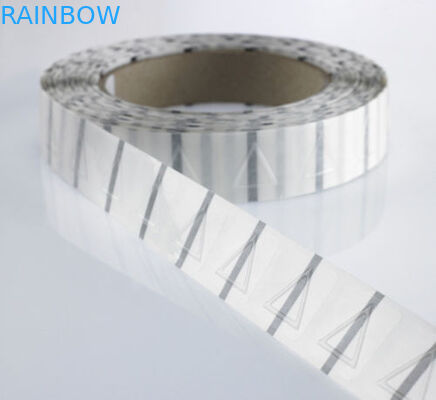 25mm Durchmesser-Dreieck-Psychiaters-Ärmel beschriftet transparente Aufkleber/Tastwarnschilder