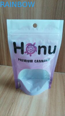 Kundenspezifische untere Taschen Keil-Aluminiumfolie-lamellierte Plastik mit Reißverschluss mit klarem Fenster