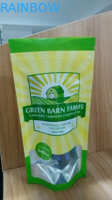 Kundenspezifische untere Taschen Keil-Aluminiumfolie-lamellierte Plastik mit Reißverschluss mit klarem Fenster