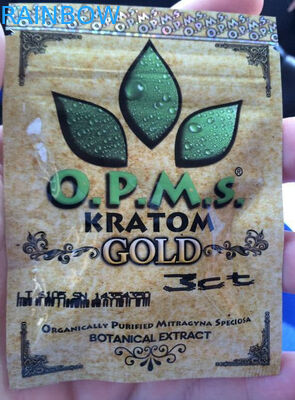 Kundenspezifisches kratom kapselt das Kräuterweihrauchverpacken/3ct OPMS kratom Tasche ein
