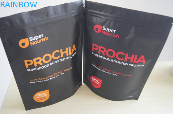 Aluminiumfolie stehen oben Beutel, Molkeprotein-Pulver-Verpacken 500g 750g 1kg