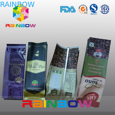 Aluminiumfolie 250g Teebeutel, die Seitenkeilkaffeetaschen verpacken