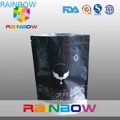 Kundenspezifische Druck250g Matt stehen oben Kaffeebohne-Taschen mit Reißverschluss mit Ventil