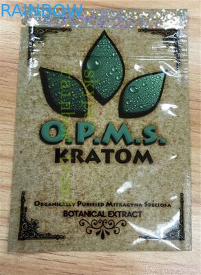 Verpackentaschen des Aluminiumfoliespitzenreißverschlusses für cannabinoids kratom Kapseln/mitragyna