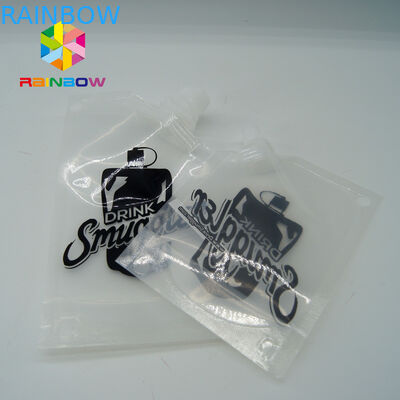 BPA geben 4 Dichtheits-wiederverwendbaren transparenten Plastikwein-Flaschen-/Alkohol-Beutel Unze 8OZ frei