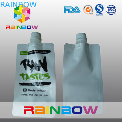 verpackender Folien-Beutel 350ml 500ml 1L, Durchsickern prood glatter weißer Tüllen-Beutel