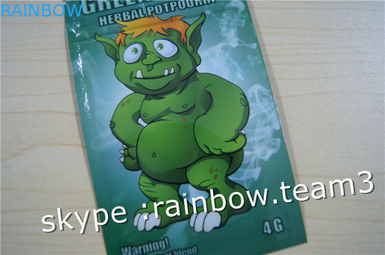 Kräuterdichtungs-Reißverschlusstasche der weihrauchtasche drei Seiten/kundenspezifische Kräuterweihrauchtasche für Kissentasche 1g /2g /3g/4g/5g für Pulver