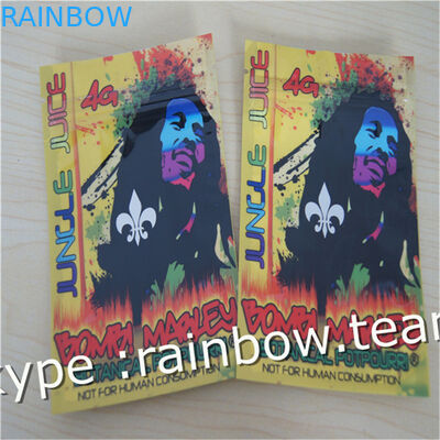 Kräuterdichtungs-Reißverschlusstasche der weihrauchtasche drei Seiten/kundenspezifische Kräuterweihrauchtasche für Kissentasche 1g /2g /3g/4g/5g für Pulver