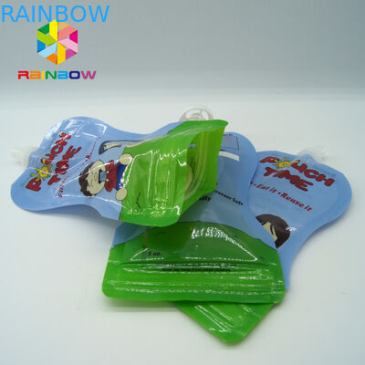 Freundliche Nahrungsmittelflüssige Tülle Eco bauscht sich/, verpackend mit Tüllenrohr und -löffel