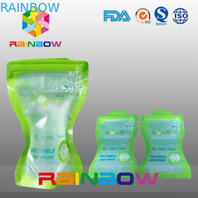 Der flüssige verpackende Tüllen-Beutel, stehen oben Babybeutel mit Tülle