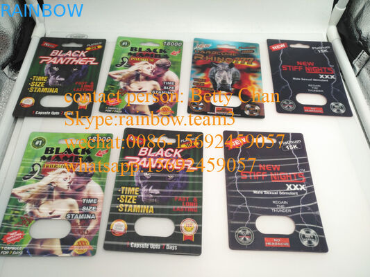 der Pillenkarte Papierkasten/3D der Verbesserung 35000 des Platins 5000/Nashorn 69 des Nashorns 7 männliches Blasenverpacken