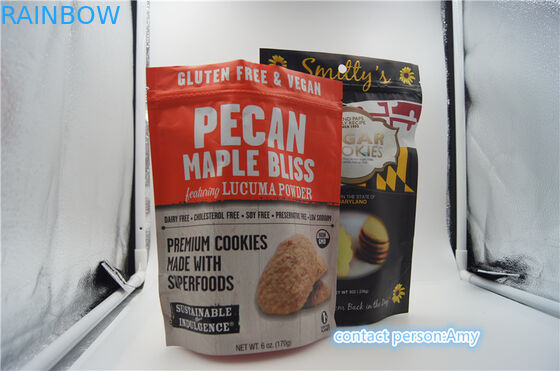 Plastiksnack-food-Verpackentaschen/Kissen für Plätzchen, Beutel des Käse-10oz mit Reißverschluss