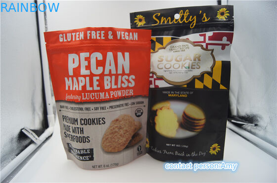 Plastiksnack-food-Verpackentaschen/Kissen für Plätzchen, Beutel des Käse-10oz mit Reißverschluss