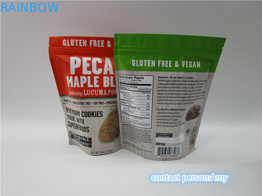 Fördernde Schokoladen-Keks-Imbiss-Taschen-nach Maß Verpackengravüren-Drucken