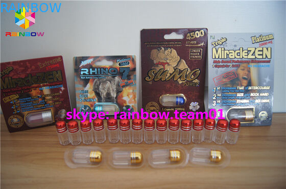 Kundengebundene Kugel Plastiktablettenfläschchen, Plastikmedizinflaschen mit Metallkappe