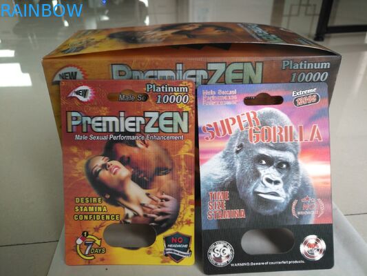 Männliche Verbesserungs-Pillen klären Materialien des Blasen-Verpackenpapier-/pp.