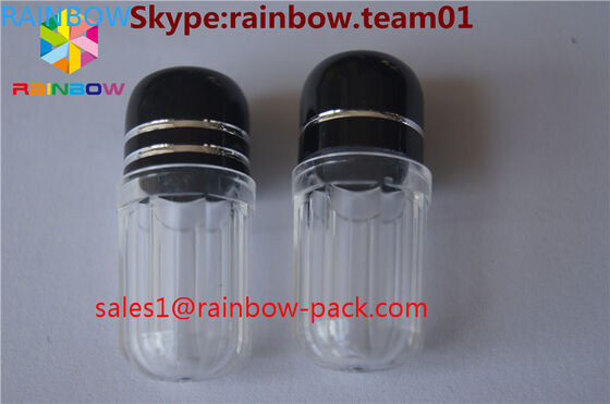 Tablettenfläschchensextablettenfläschchenbehälter-Plastikbehälterkapselsextablettenfläschchen mit Metallkappen-Plastiktablettenfläschchen