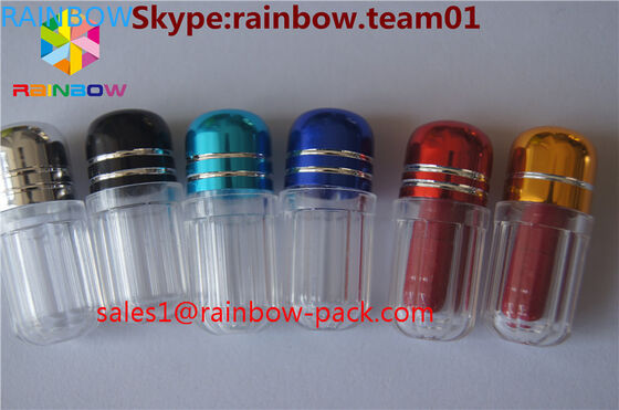 Plastiktablettenfläschchen für Verkauf capsul Behälter Dick formten die blauen sechseckigen Kapselbehälter der Flasche und achteckige Form