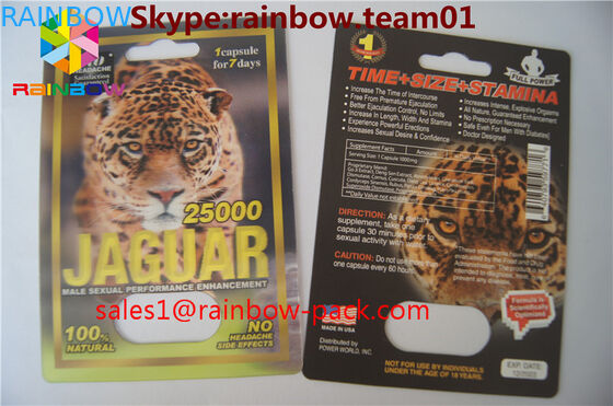 Karte FXs 25000 des Drucken 3D druckte lentikulare Gewohnheit Karte Plastiks 3D den Sex des Nashorns V7 3D, der Pillenkarte des Sexs 3D pillspackaging ist