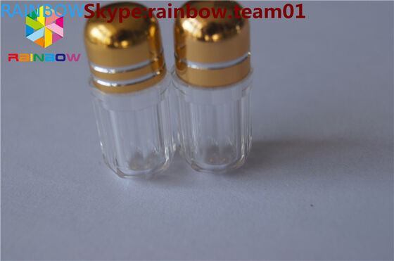 Sextabletten Kapseln Flasche mit Metallkappe Sechseckform kleine Kapselflasche mit Kappe