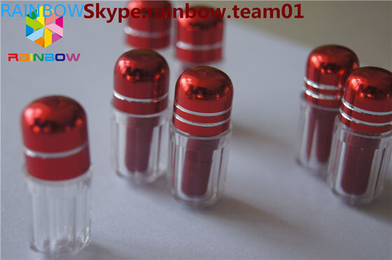 leere Plastikkapseln Pillenbehälter Kapselkoffer Kapselförmiger Behälter Hexagonalförmiger Kapselflasche