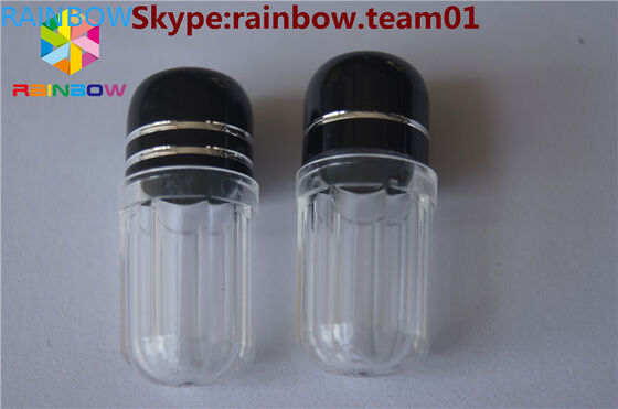 leere PlastikkapselnPillen enthaltenKapselkoffer Kapselform Behälter hexagonaler Form Kapselflasche leere Plastikkappe