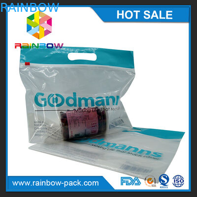 Kundengebundenes Logo druckte Geruchbeweistaschenschieber der Tasche kundenspezifische Frucht-mit Reißverschluss Verpackentasche mit hange Loch