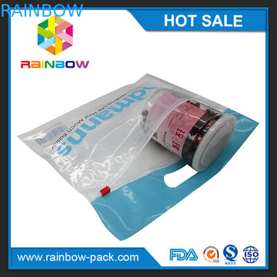 Kundengebundenes Logo druckte Geruchbeweistaschenschieber der Tasche kundenspezifische Frucht-mit Reißverschluss Verpackentasche mit hange Loch