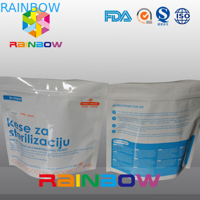 Wiederverwendbarer Mikrowellen-Sterilisator-Plastikbeutel, welche die Taschen, Beutel mit Reißverschluss oben stehend verpacken