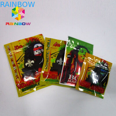 Der wiederversiegelbares verpackende Gewürz-Kräuterweihrauch, Plastik mit Reißverschluss sackt ein Seitenklares ein