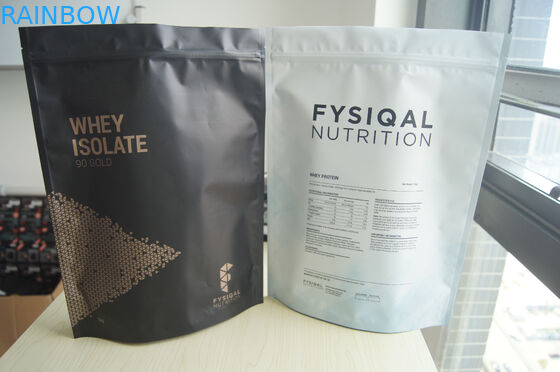 Stehen Sie oben Aluminiumfolie-Molkeprotein-Pulver-Taschen für 480g