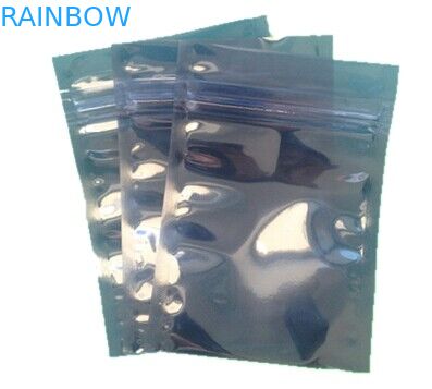 Silberner Zipverschluss-große statische Antitaschen-transparentes/halb transparentes Nylon