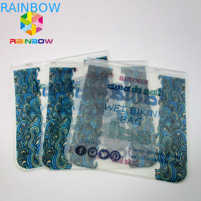 Transparente PVC-Taschen-Bikini-Tasche, EVA-Plastikbadebekleidungs-Tasche mit Reißverschluss