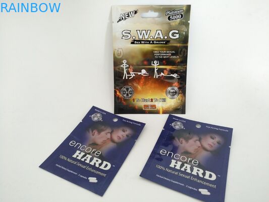 Tablet-Medizin-Folien-Beutel, der feuchtigkeitsfeste lamellenförmig angeordnete Plastik-Folien-Pillen-Taschen verpackt