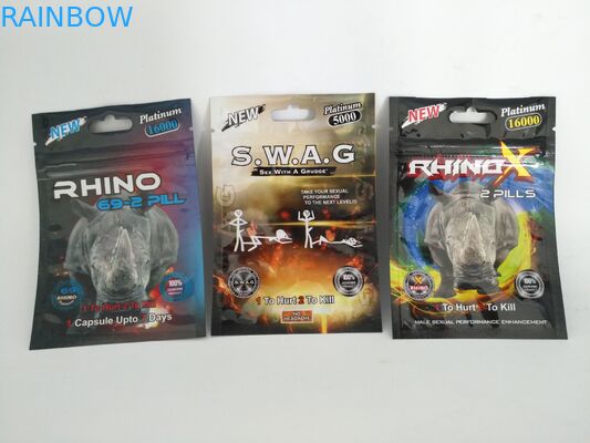 Lamellierte Nahrungsmittelfolien-Beutel-Verpackenzugaben-harte medizinische Pillen-Taschen mit Reißverschluss