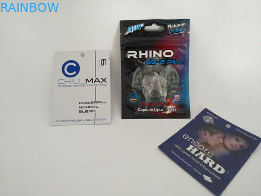 Lamellierte Nahrungsmittelfolien-Beutel-Verpackenzugaben-harte medizinische Pillen-Taschen mit Reißverschluss