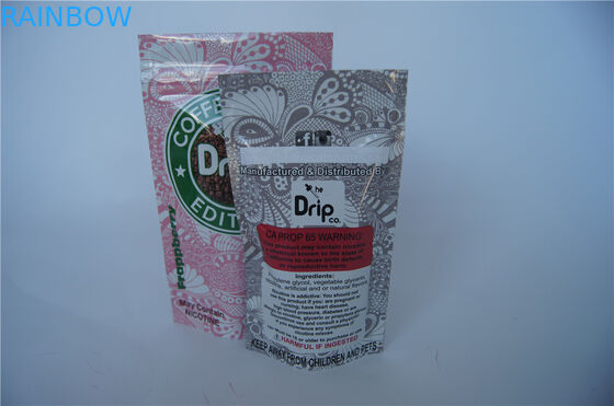 Kundenspezifisches Drucken steht oben Vape-Paket-Verpackentaschen mit Reißverschluss-/Riss-Kerbe