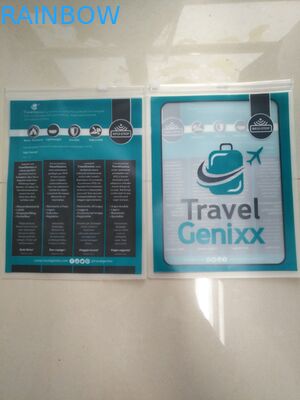 PVC-Reisedokument-Schieber-Reißverschluss-Beutel-Verpackung bauscht sich mit Reißverschluss,/klarer Briefpapier-Beutel der PVC-Machthaber-Taschen-/PVC des Federkasten-/PVC