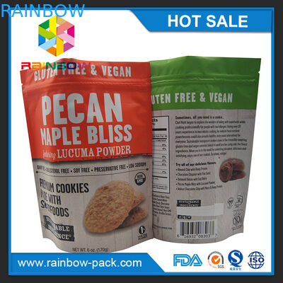 250g stehen Aluminiumfolie Mattdruckplastik oben Plätzchen die mit Reißverschluss, die Beutel verpacken